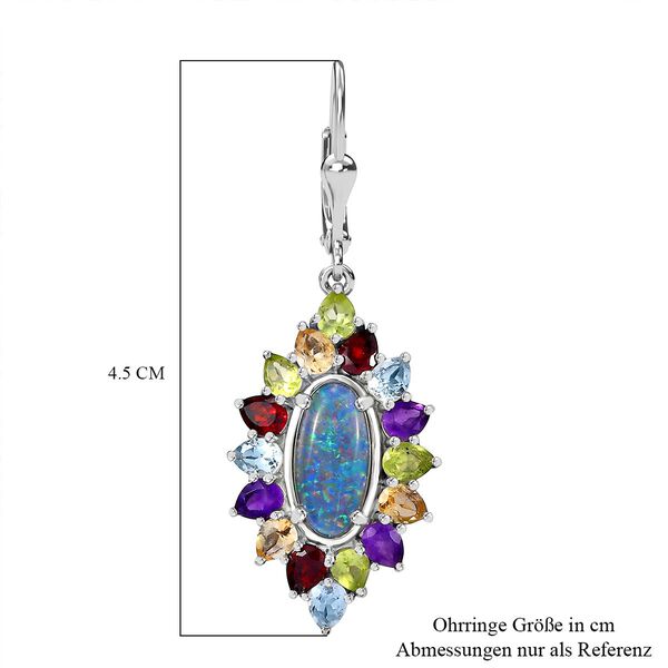 Boulder Opal Triplett und Multi-Edelstein Ohrringe - 8,87 ct. image number 6