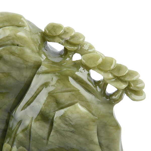 Edelsteinfigur aus Serpentin, Gr&uuml;n image number 5