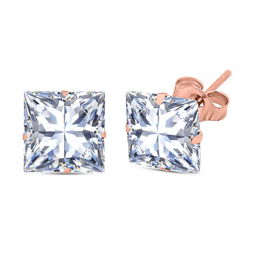 AAA Zirkonia Ohrringe, 585 Roségold ca. 2.50 ct image number 0