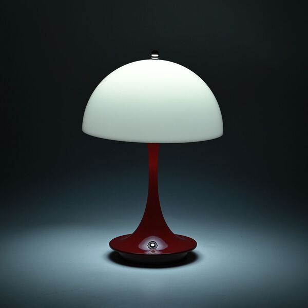 Kabellose Retro Pilz- Designerlampe  mit 3 Lichteinstellungen, rot image number 9