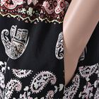 Gewebte Viskosehose, Länge 103/ Hüfte 66/ Taille 56cm, schwarz und rosa image number 3