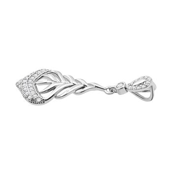 Lustro Stella Wei&szlig;er Zirkonia Schmuckset 925 Silber rhodiniert 1.51 ct