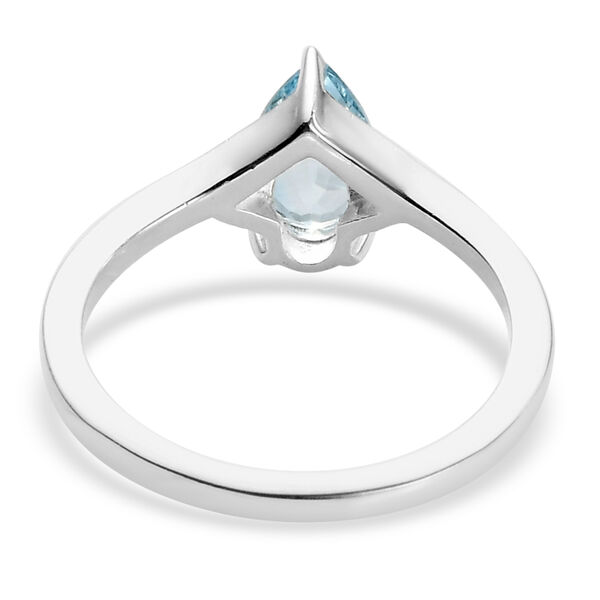 Himmelblauer Topas und Zirkon-Ring - 1,03 ct. image number 6