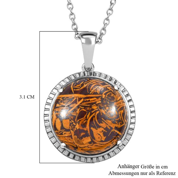 Skript Stein Anhänger mit 50cm Kette - 20,01 ct. image number 7