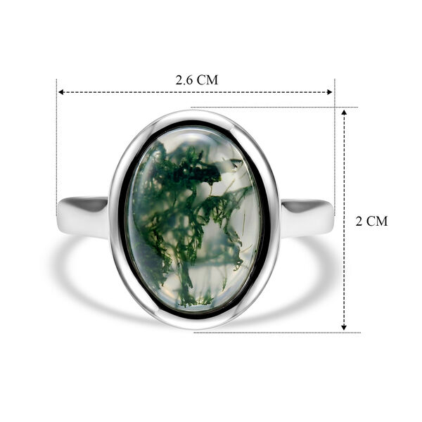 EVER TRUE Moosachat Ring Reine Bronze (Gr&ouml;&szlig;e 18.00) ca. 6,01 ct image number 3