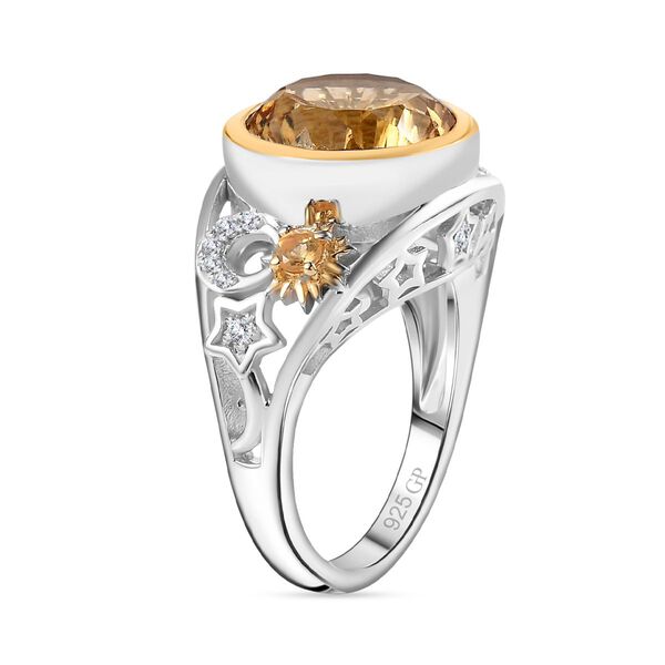 Citrin Ring 925 Silber  (Gr&ouml;&szlig;e 17.00) ca. 8,34 ct image number 5