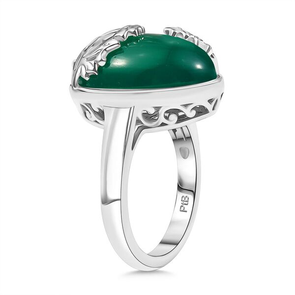 Verde Onyx Ring Messing (Gr&ouml;&szlig;e 16.00) ca. 10,77 ct image number 4