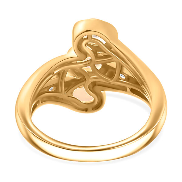 AA Natürlicher, äthiopischer Welo Opal und Zirkon-Ring - 0,76 ct. image number 7