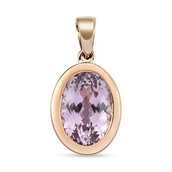 AAA Martha Rocha Kunzit-Anh&auml;nger, 585 Ros&eacute;gold ca. 7.79 ct