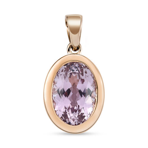 AAA Martha Rocha Kunzit-Anhänger, 585 Roségold ca. 7.79 ct image number 0