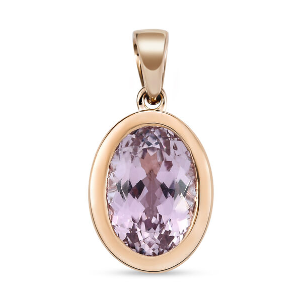 AAA Martha Rocha Kunzit-Anh&auml;nger, 585 Ros&eacute;gold ca. 7.79 ct