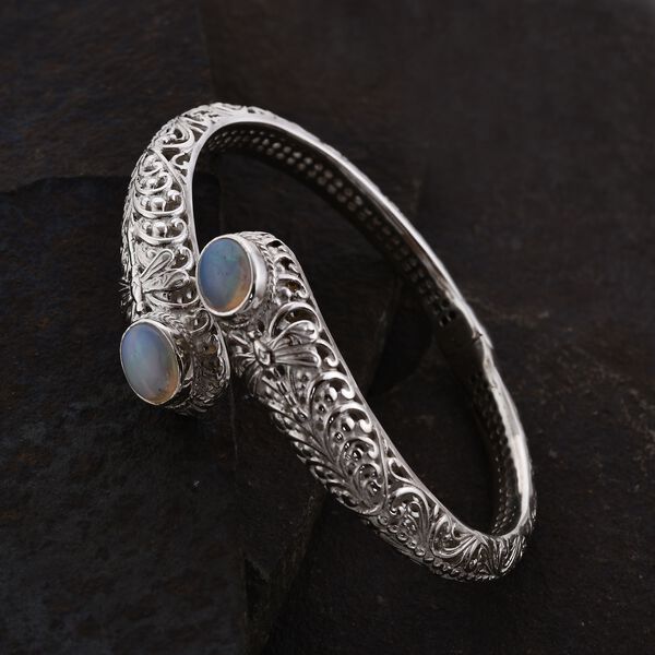 Royal Bali Kollektion- nat&uuml;rlicher, &auml;thiopischer Welo Opal 18,5cm Armreif - 3,46 ct. image number 2