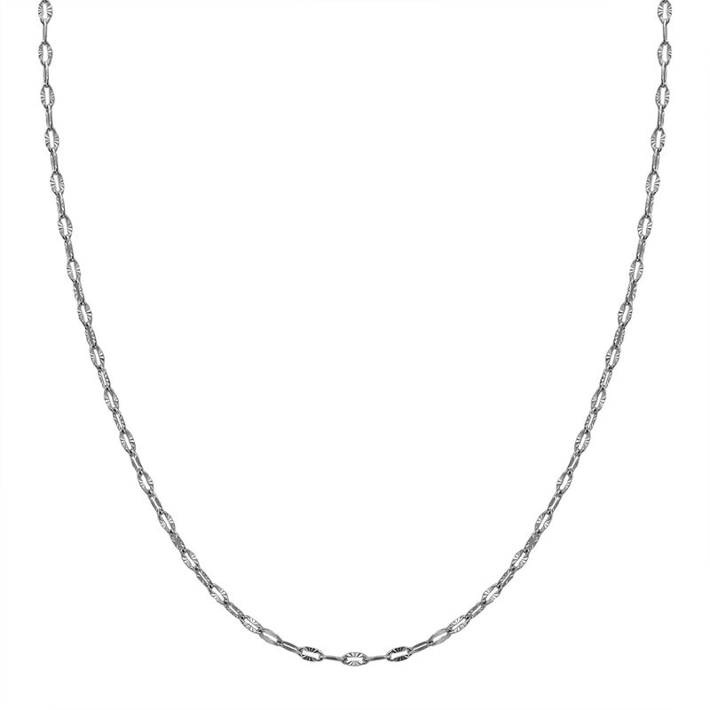 Ankerkette mit Diamantschliff-Muster 75 cm image number 0