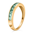 Kagem sambischer Smaragd-Ring, 925 Silber vergoldet (Größe 18.00) ca. 0.86 ct image number 4