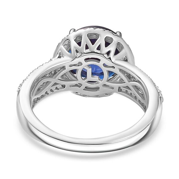 LUXURIANT DIAMOND- zertifiziert und gepr&uuml;ft AAA Labor Alexandrit und Labor Diamant Ring in 417 Wei&szlig;gold - 4,44 ct. image number 4