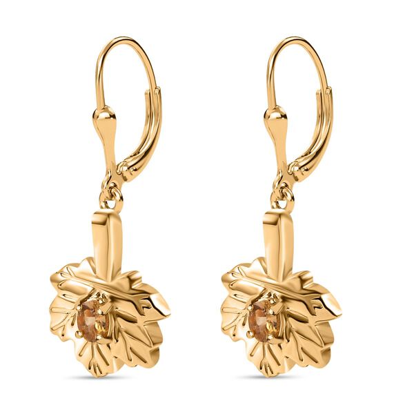 AA natürlicher goldener Tansanit Ohrringe, ca. 0,32 ct. image number 4