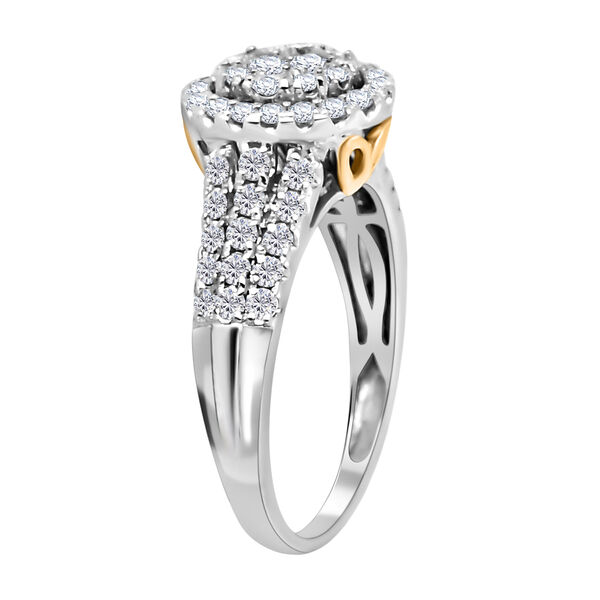 New York Kollektion - Weißer Diamant I1 G-H Ring, 585 Weißgold, (Größe 19.00) ca. 1.00 ct image number 1