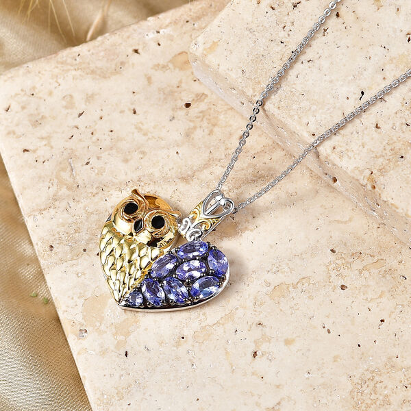 D'Joy Tansanit zweifarbiger Anh&auml;nger mit 50cm Kette - 1,88 ct. image number 1