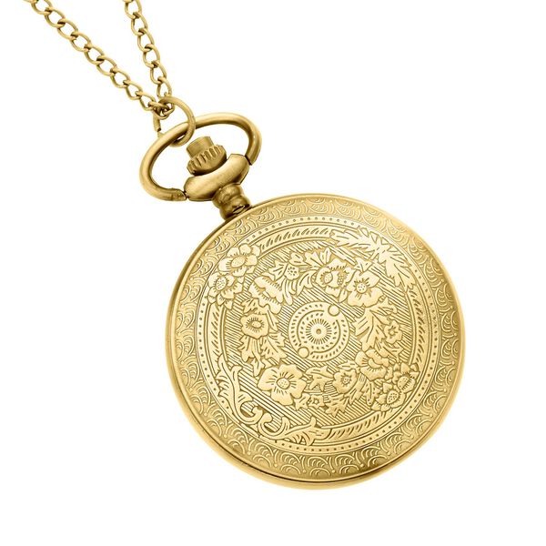 Strada - Taschenuhr, japanisches Uhrwerk, goldfarben image number 4