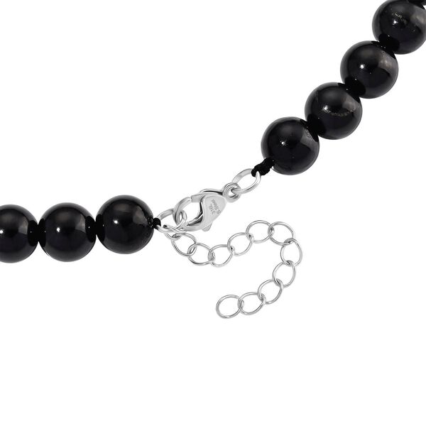 Shungit, Mehrfarbig Edelsteine Halskette ca. 45 cm ca. 300,00 ct. image number 5