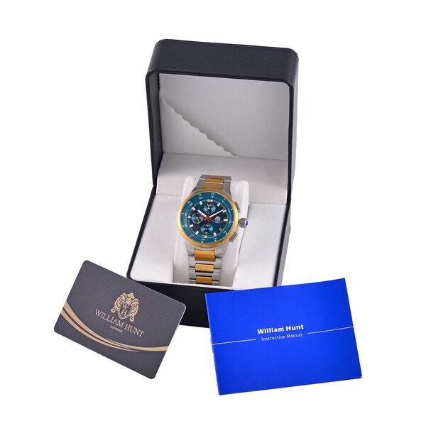 WILLIAM HUNT- Uhr mit japanischem Uhrwerk und Kettenamband, Weiß image number 8