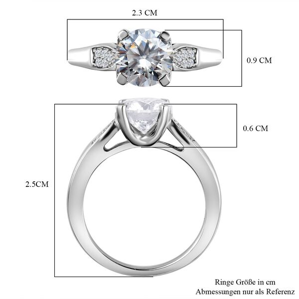 Moissanit Ring, ca. 1,90 ct image number 5