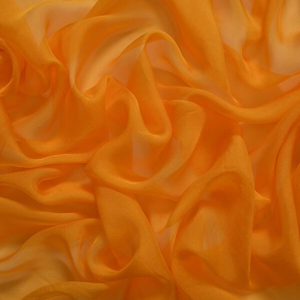 LA MAREY &ndash; Schal aus Maulbeerseide gelb image number 5