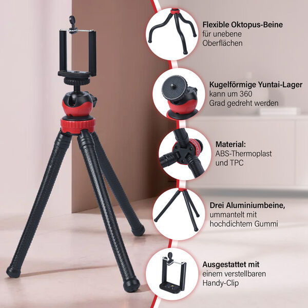 HOMESMART - Stativ, Gr&ouml;&szlig;e 7,1x4,8x29 cm image number 1