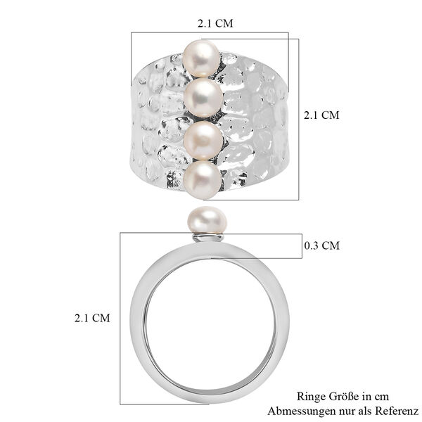 Süßwasser Perle Ring in Silberton image number 5