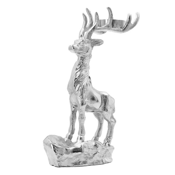 Rentier auf Felsen Kerzenhalter, 17x7,4x30,5 cm image number 2