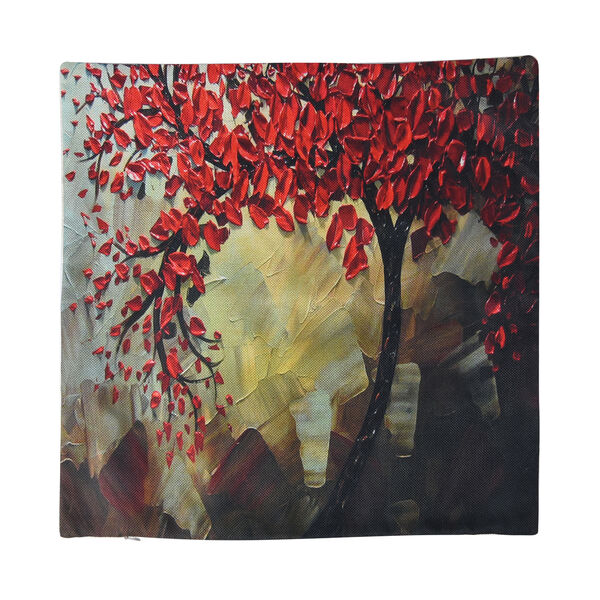 2er-Set bedruckte Kissenbezüge, Größe 45x45 cm, Rot image number 4