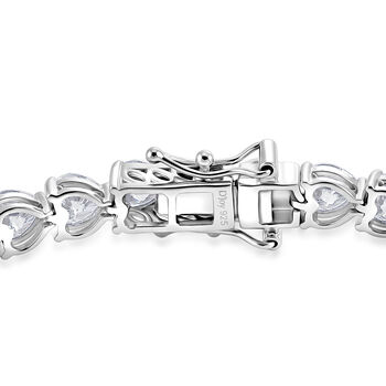 D'Joy Moissanit Armband ca. 19 cm 925 Silber Rhodiniert ca. 14,98 ct.