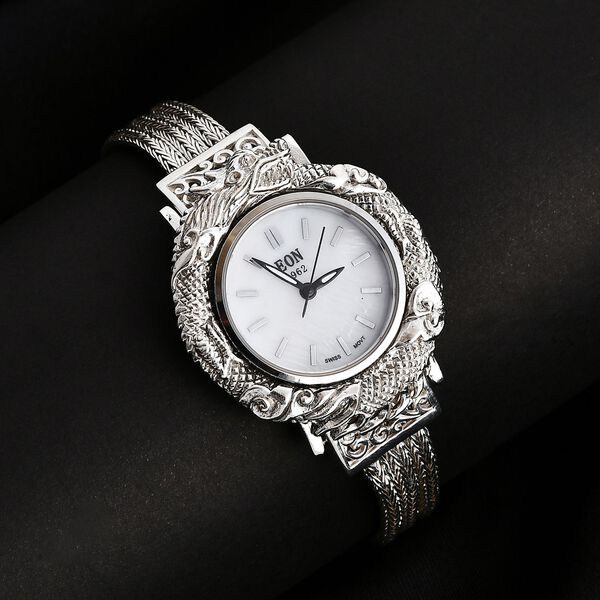 Royal Bali - 925 Silber Tulang Naga Armbanduhr, ca. 20 cm ca. 37,18g image number 1