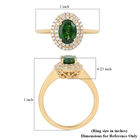 ILIANA AAA Tsavorit Granat und Diamant-Ring, SI G-H, 750 Gelbgold  ca. 1,05 ct image number 5