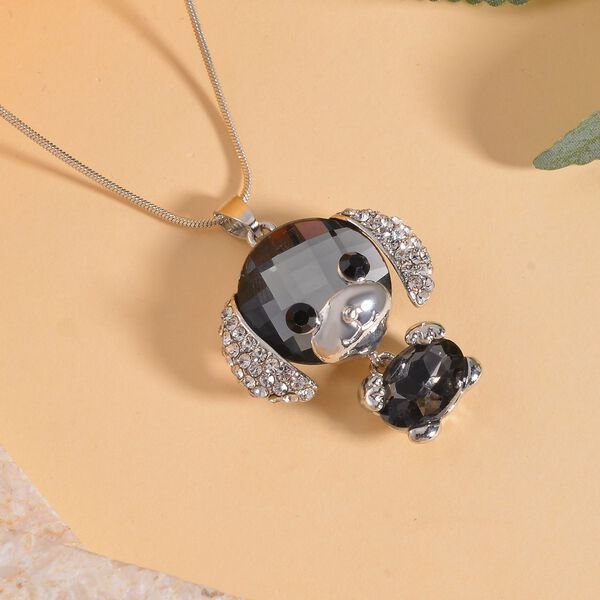 Mehrfarbiger Kristall Halskette ca. 70 cm image number 2