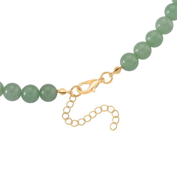 Grüner Aventurin Schmuckset Legierung  gelb vergoldet ca. 430.00 ct image number 5