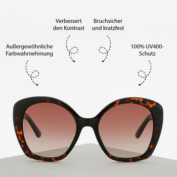SOLE UND LUCE Swiss Eyewear Sonnenbrille mit polarisierenden Gl&auml;sern und UV400 Schutzfunktion, Schwarz
