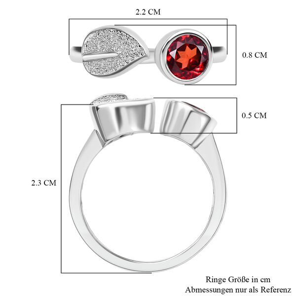 EverTrue roter Granat Ring - 1 ct. image number 6