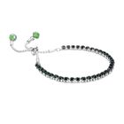 Grüne Kristall-Halskette mit Armband - 16,10 ct. image number 3