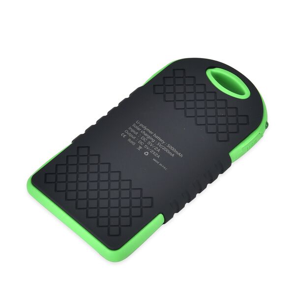 Solarbetriebene Powerbank mit USB Anschluss, Gr&uuml;n image number 6