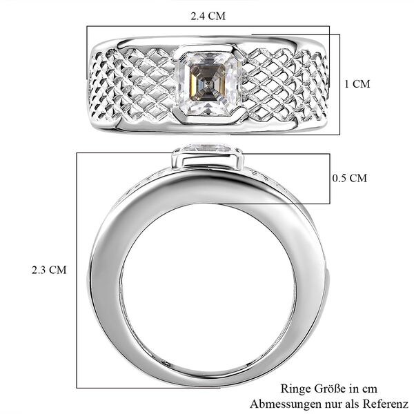 Moissanit Ring, ca. 1.16 ct image number 5