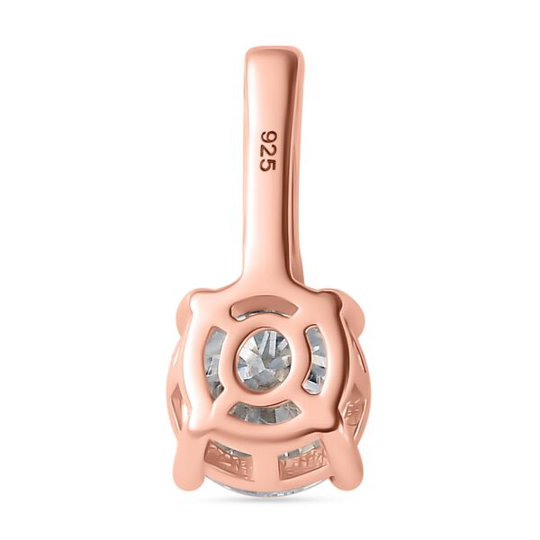 Moissanit Anhänger, 925 Silber 750 Roségold Vermeil - 1,84 ct. image number 7