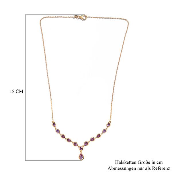 Rose De France Amethyst Halskette, 45 cm - 3,80 ct. image number 5