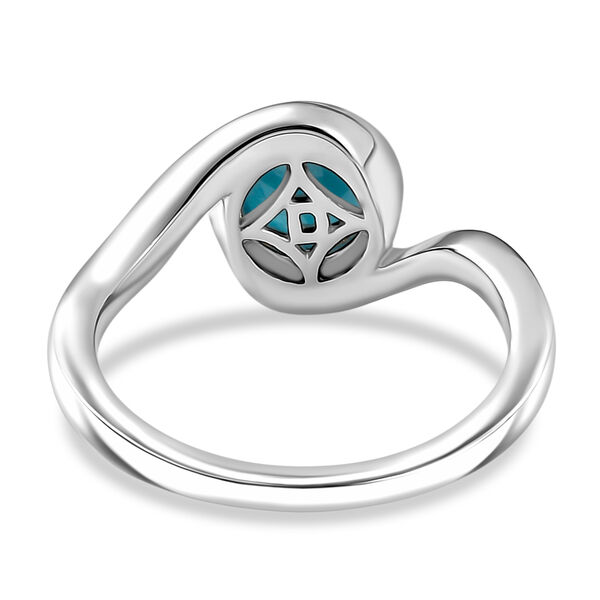 D'Joy Sleeping Beauty T&uuml;rkis Ring 925 Silber rhodiniert (Gr&ouml;&szlig;e 17.00) ca. 1,14 ct image number 6