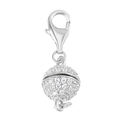 TOUCH und LOCK Zirkonia Magnetverschluss in rhodiniertem Silber image number 0