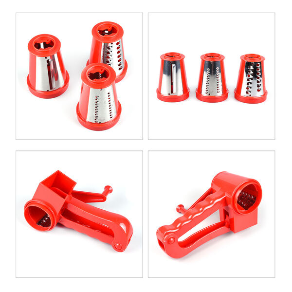 Mini Obst- und Gem&uuml;seschneider mit 3 Klingen, Rot image number 11