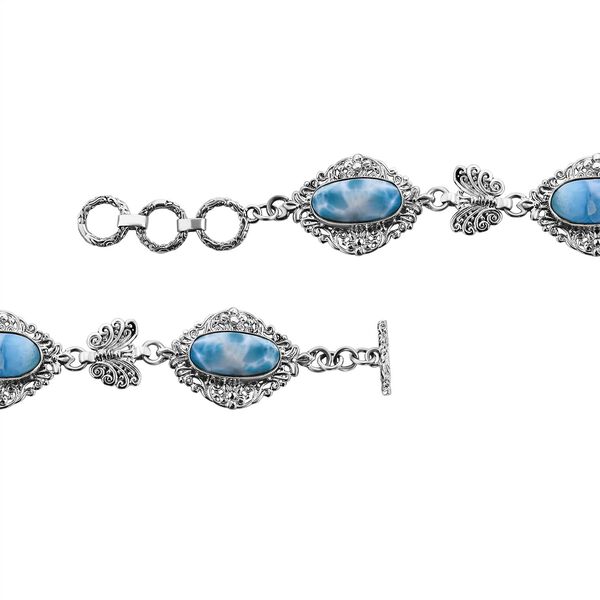 Royal Bali Kollektion - Larimar 18,5 cm Armband- 21,19 ct. image number 3