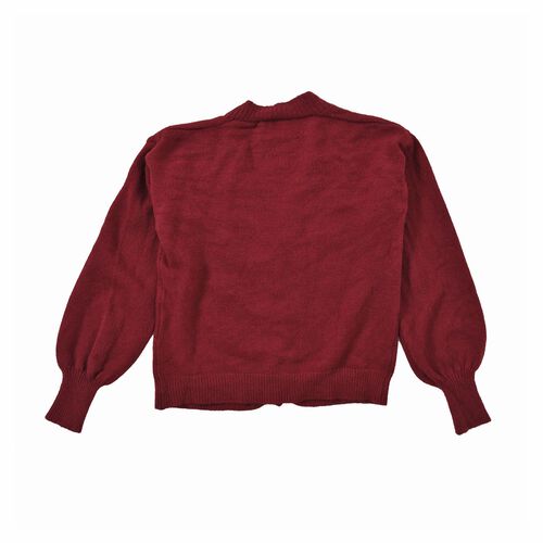 LA MAREY - Strickjacke mit Knöpfen, Rot image number 1