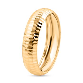 Bandring mit Diamantschliff in 375 Gold