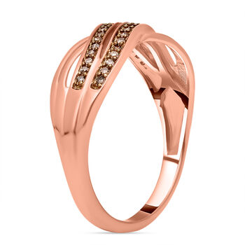 Nat&uuml;rlicher Champagner Diamant-Ring - 0,20 ct.